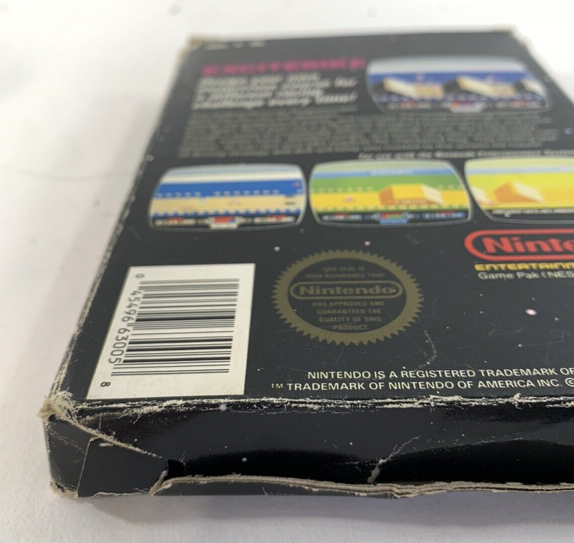 Excitebike (Nintendo Entertainment System, 1985) Game Box Poster Foam - Tested