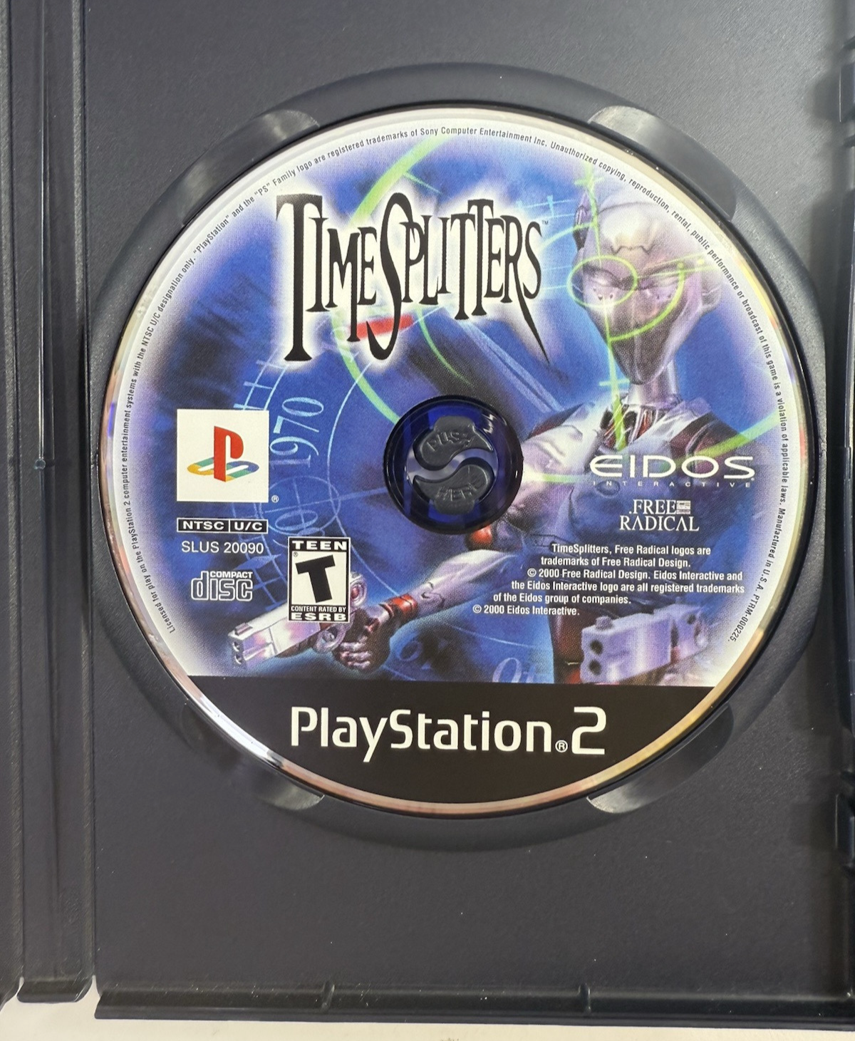 TimeSplitters (Sony PlayStation 2, 2000) Game Case Manual - Tested and Working