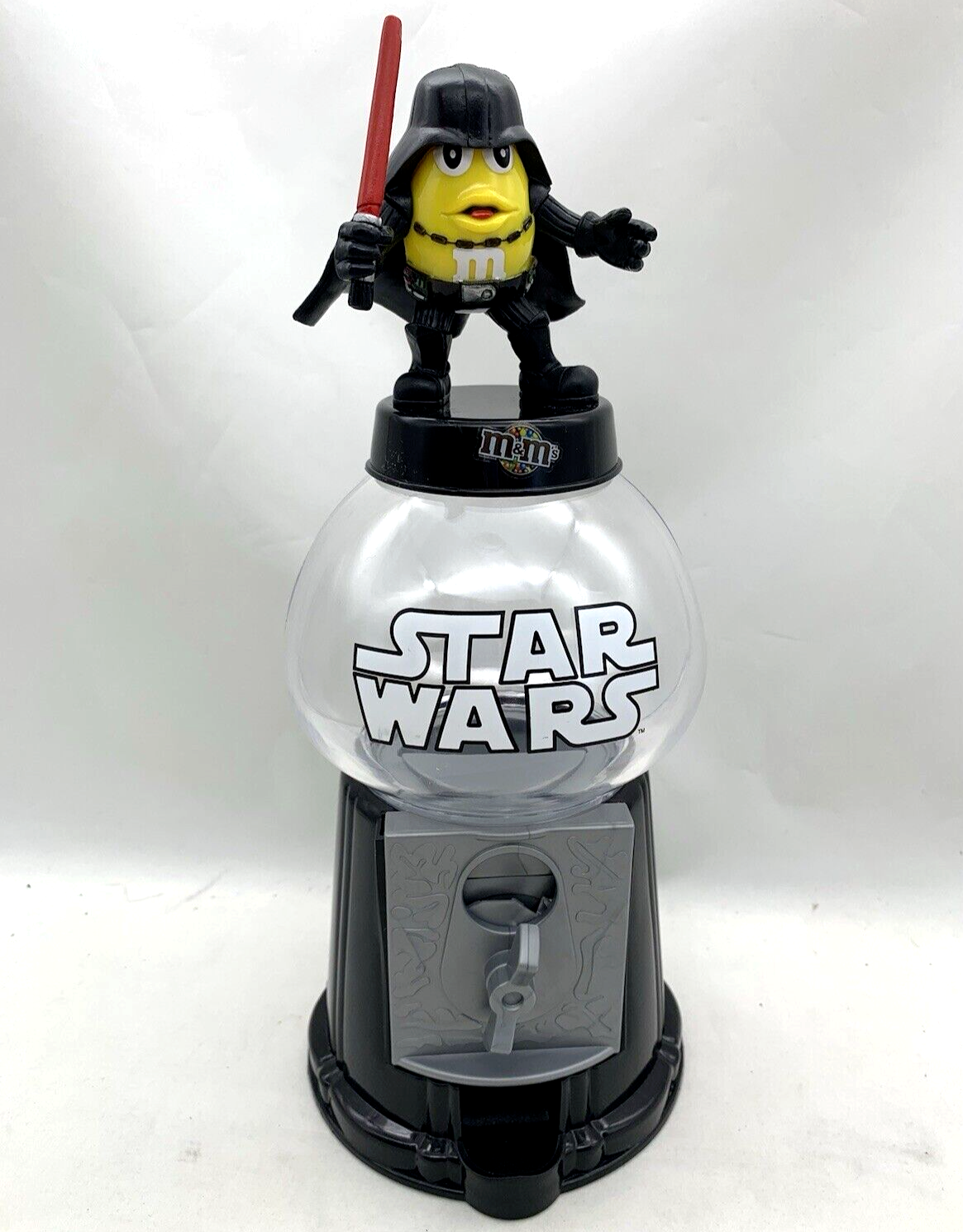 M&M's 2011 Star Wars Darth Vader Yellow M&M Candy Dispenser - Tested