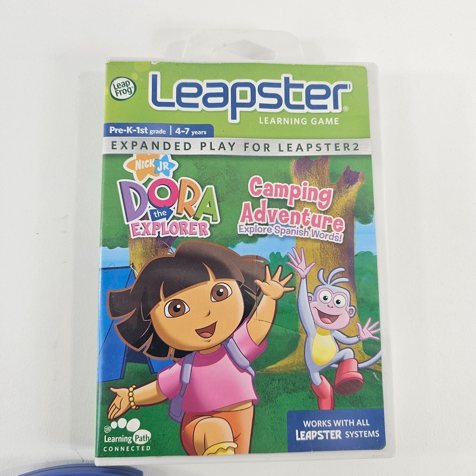Leap Frog Leapster 2007 Dora the Explorer Camping Adventure - Game Case & Manual