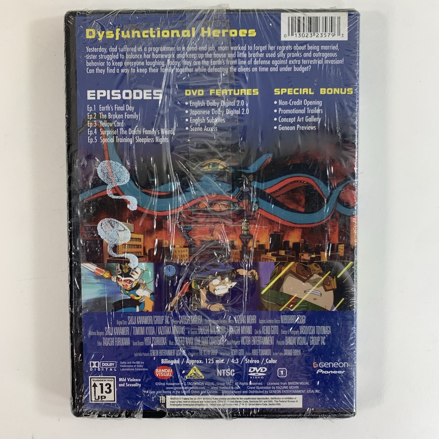 The Daichis: Earths Defense Family: Vol. 1: Dysfunctional Heroes (DVD, 2004) NEW