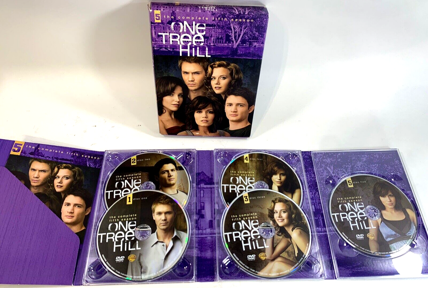 One Tree Hill - Seasons 1-5 (DVD, 2009, 6-Disc Sets) 1 2 3 4 5  - Tested