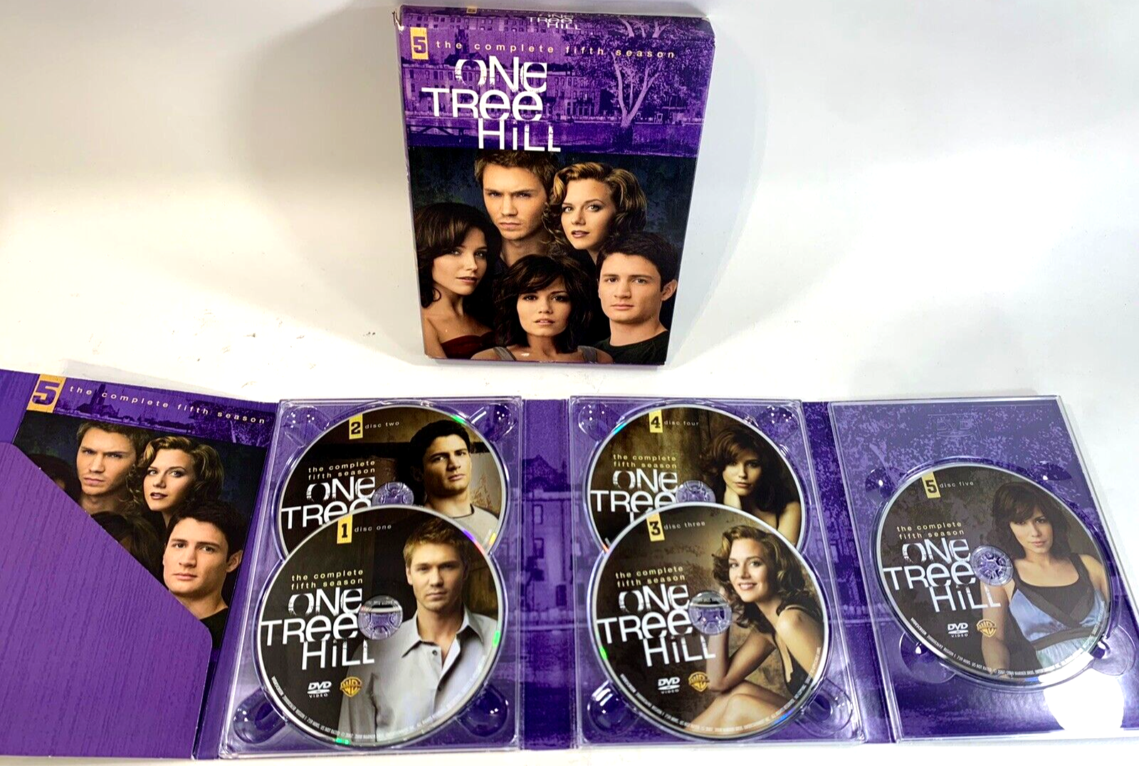 One Tree Hill - Seasons 1-5 (DVD, 2009, 6-Disc Sets) 1 2 3 4 5  - Tested