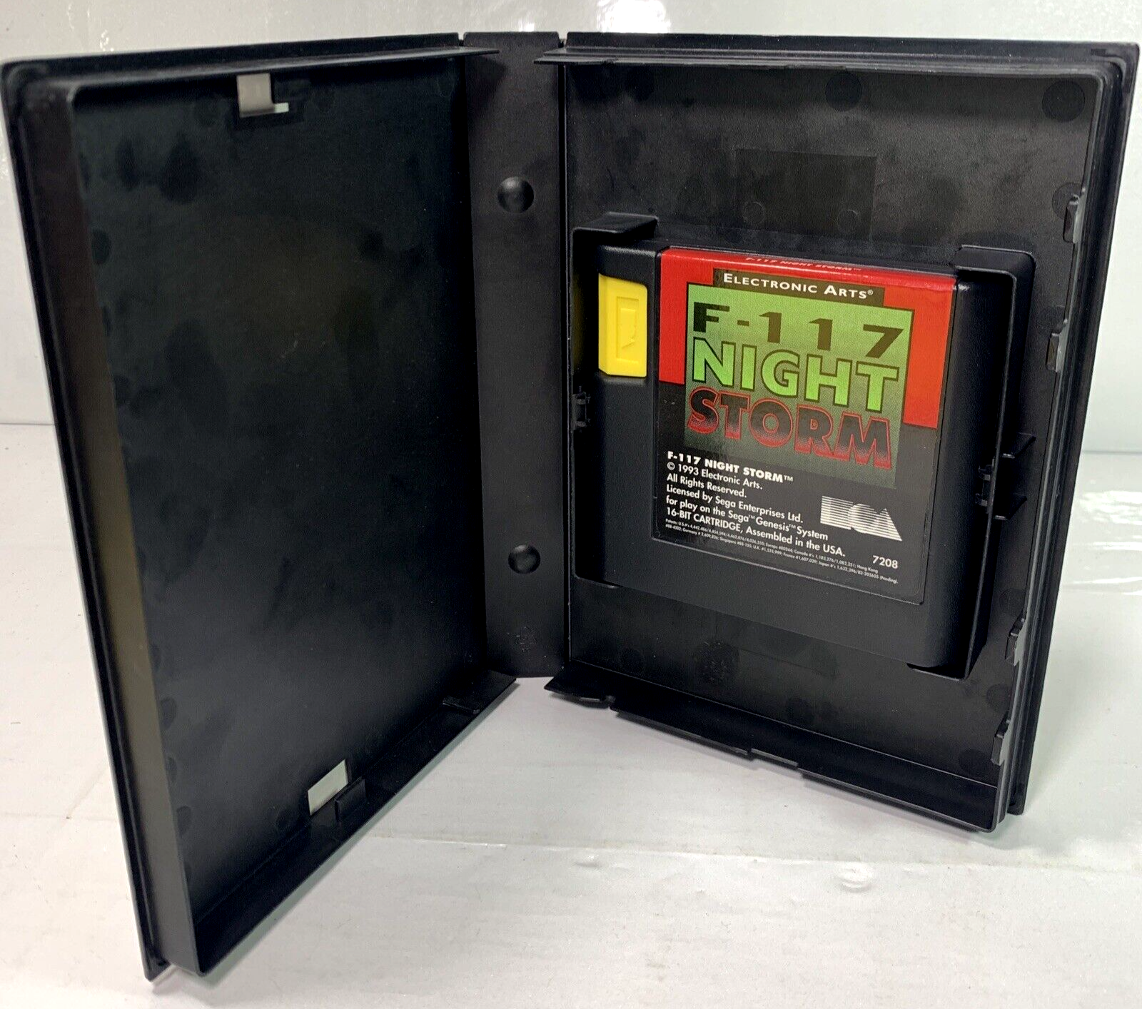 F-117 Night Storm (Sega Genesis, 1992) Game and Case - Tested and Working