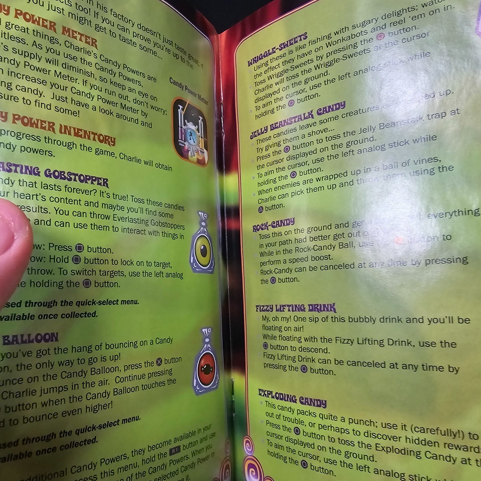 Charlie and the Chocolate Factory (PlayStation 2, 2005) Game Case Manual  Tested