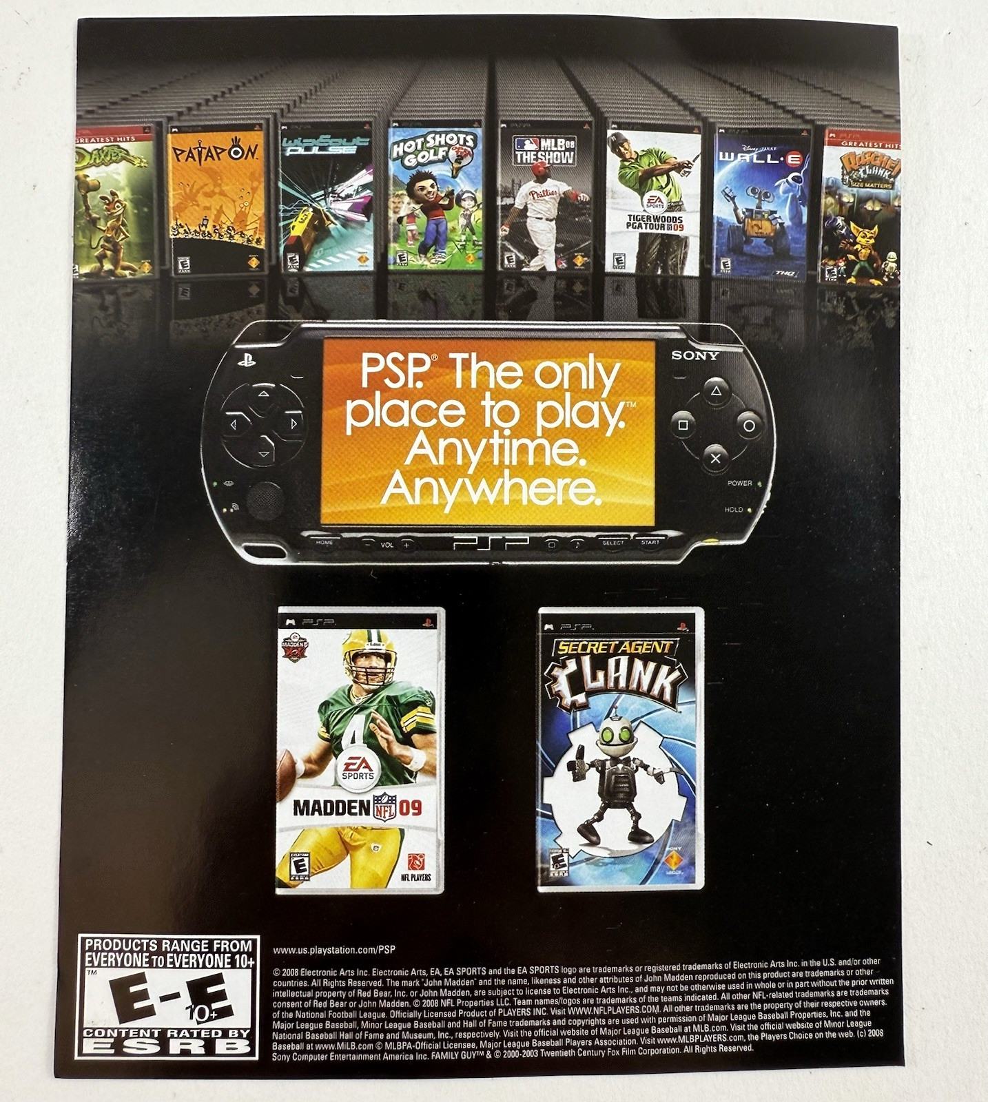 LittleBigPlanet (Sony PlayStation 3, 2008) Game Case Manual Registration Insert