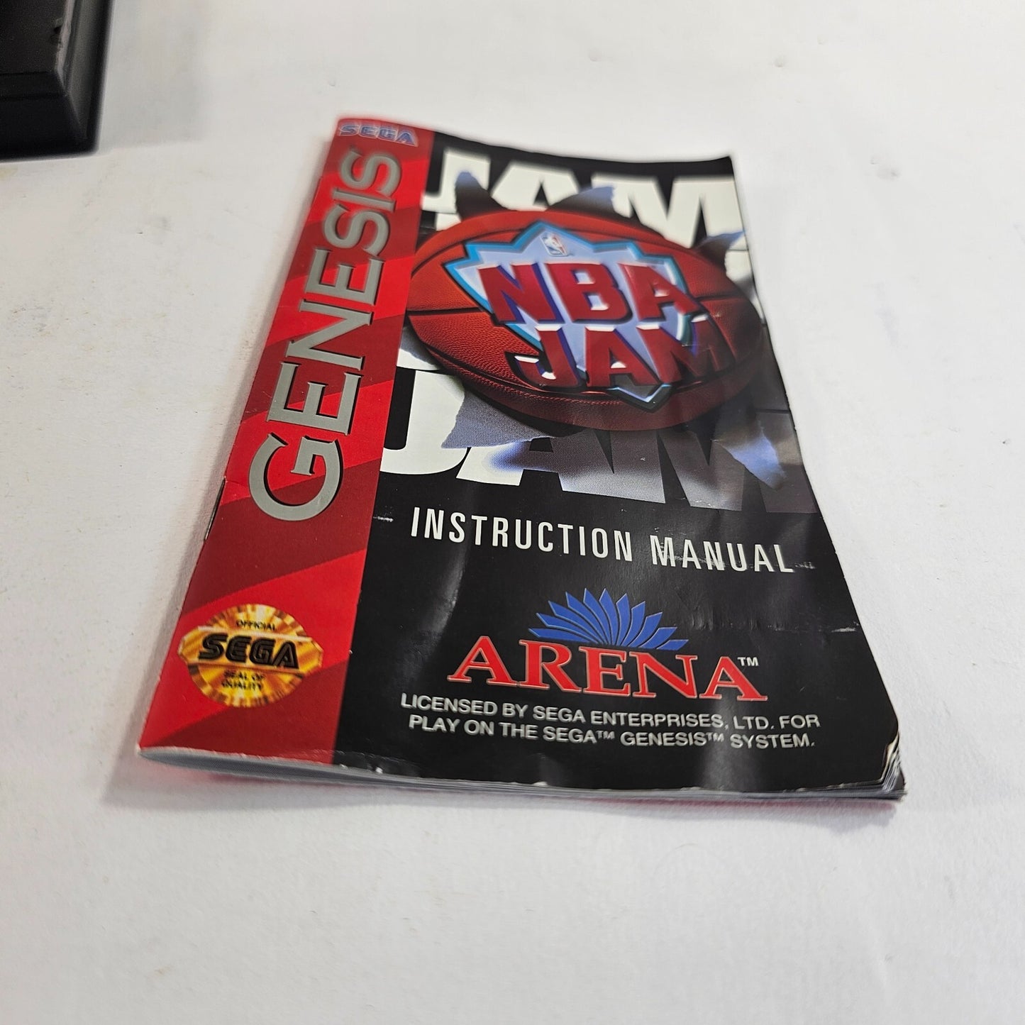 NBA Jam (Sega Genesis, 1994) Game Case Manual - Tested and Working