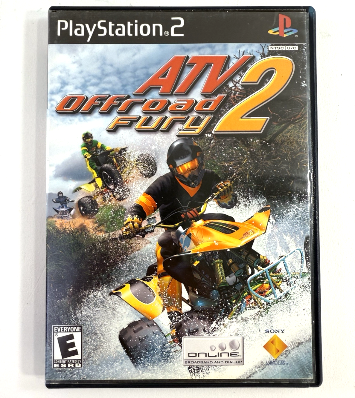 ATV Offroad Fury 2 (Sony PlayStation 2, 2002) Game and Case - Tested and Working