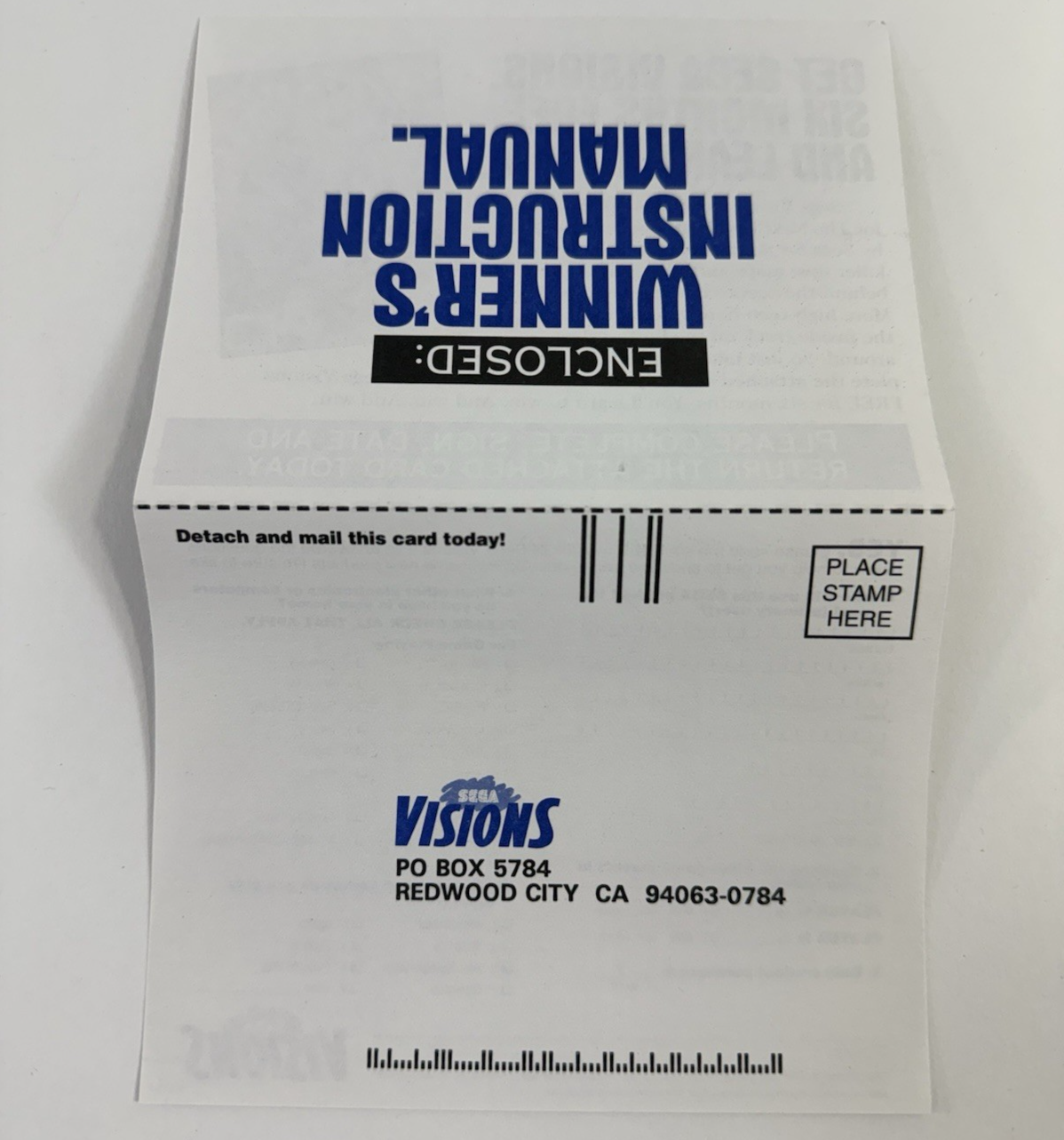 NHL All-Star Hockey (Game Gear, 1995) Box, Manual, Registration, Insert Only