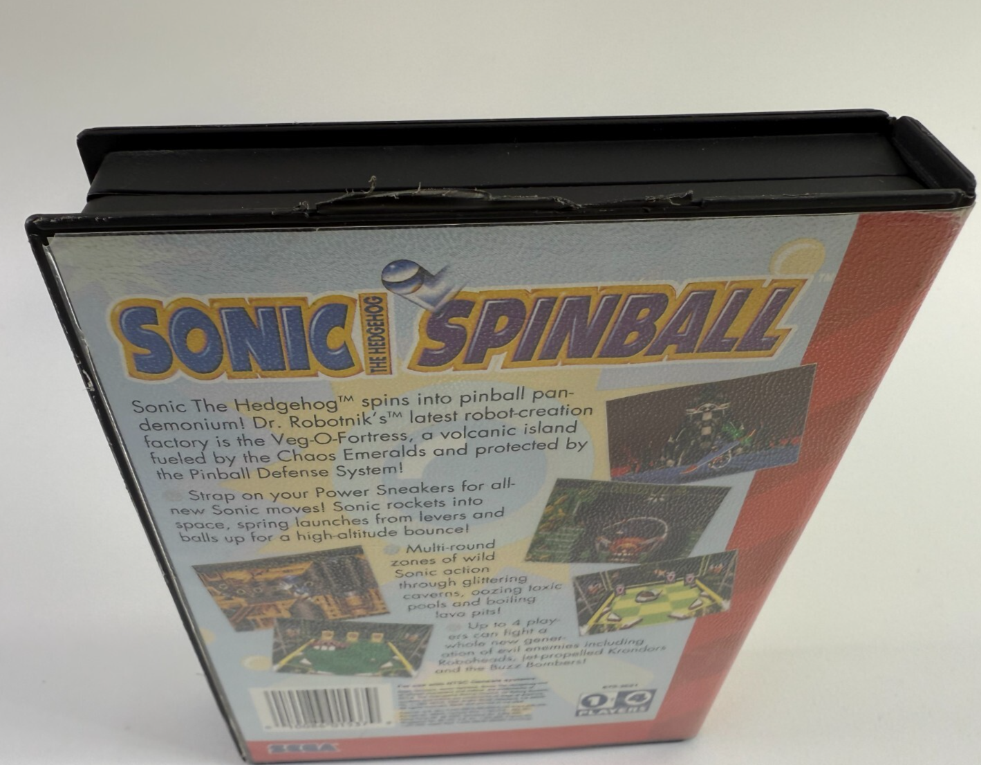 Sonic Spinball (Sega Genesis, 1993) Game and Case - Tested and Working