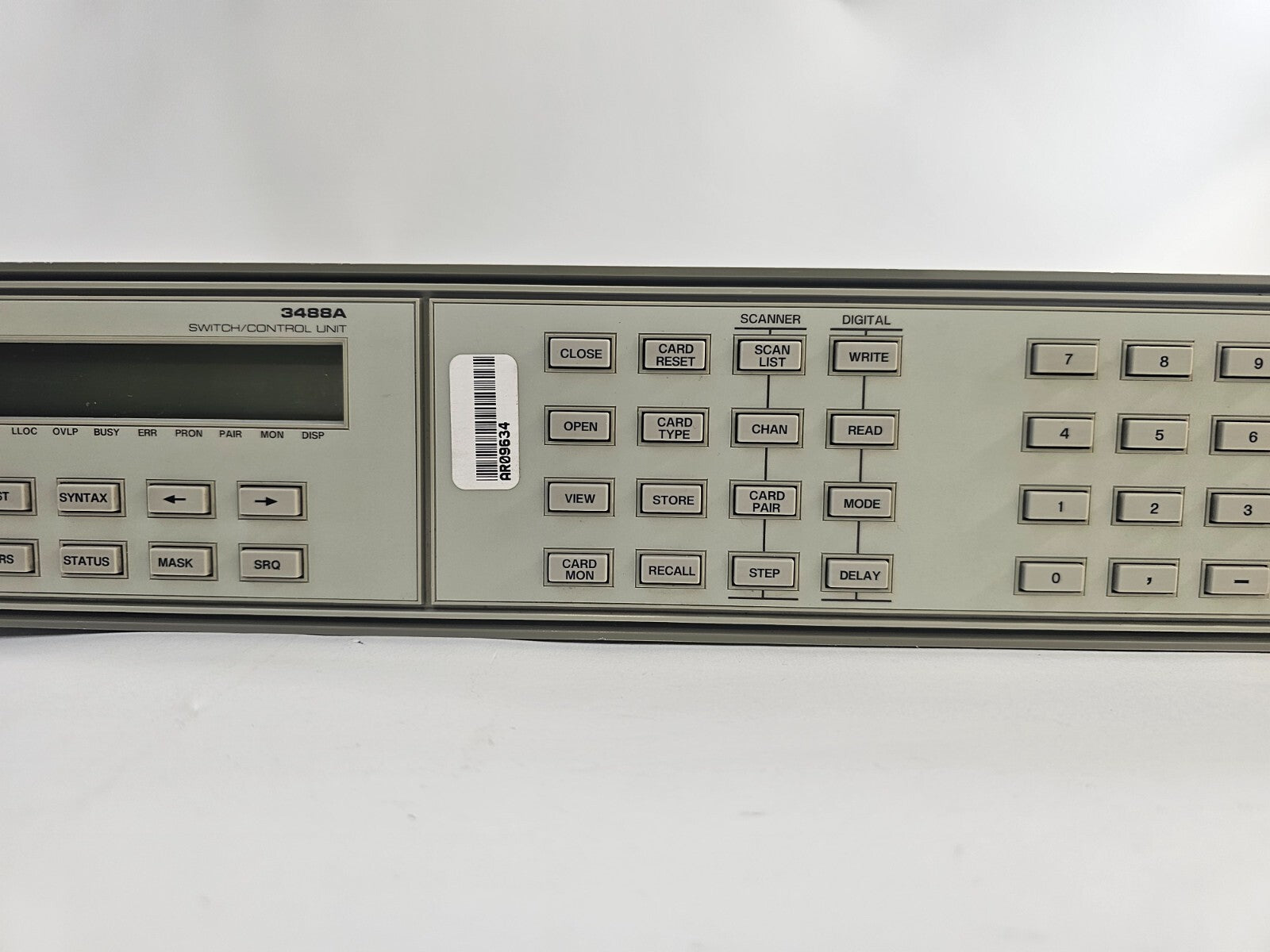 Hewlett Packard 3488A Switch / Control Unit with Mounting Brackets - Tested