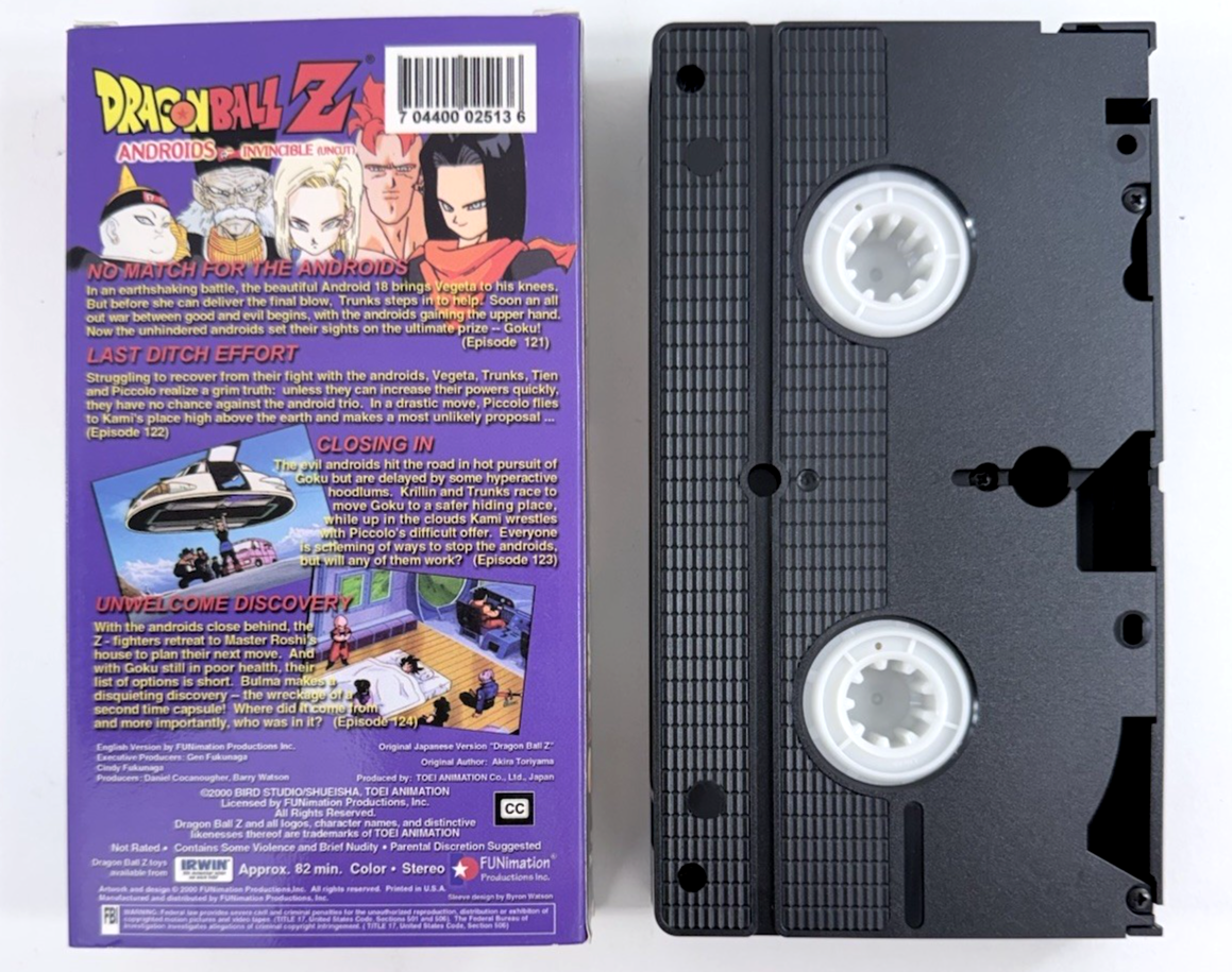 Dragon Ball Z Uncut Android Saga (VHS Set, English Dubbed) - Tested And Working