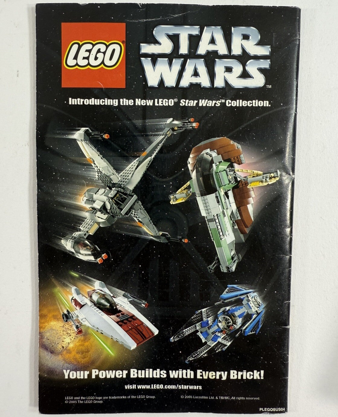 LEGO Star Wars: The Video Game (PlayStation 2, 2005) Game Case Manual - Tested