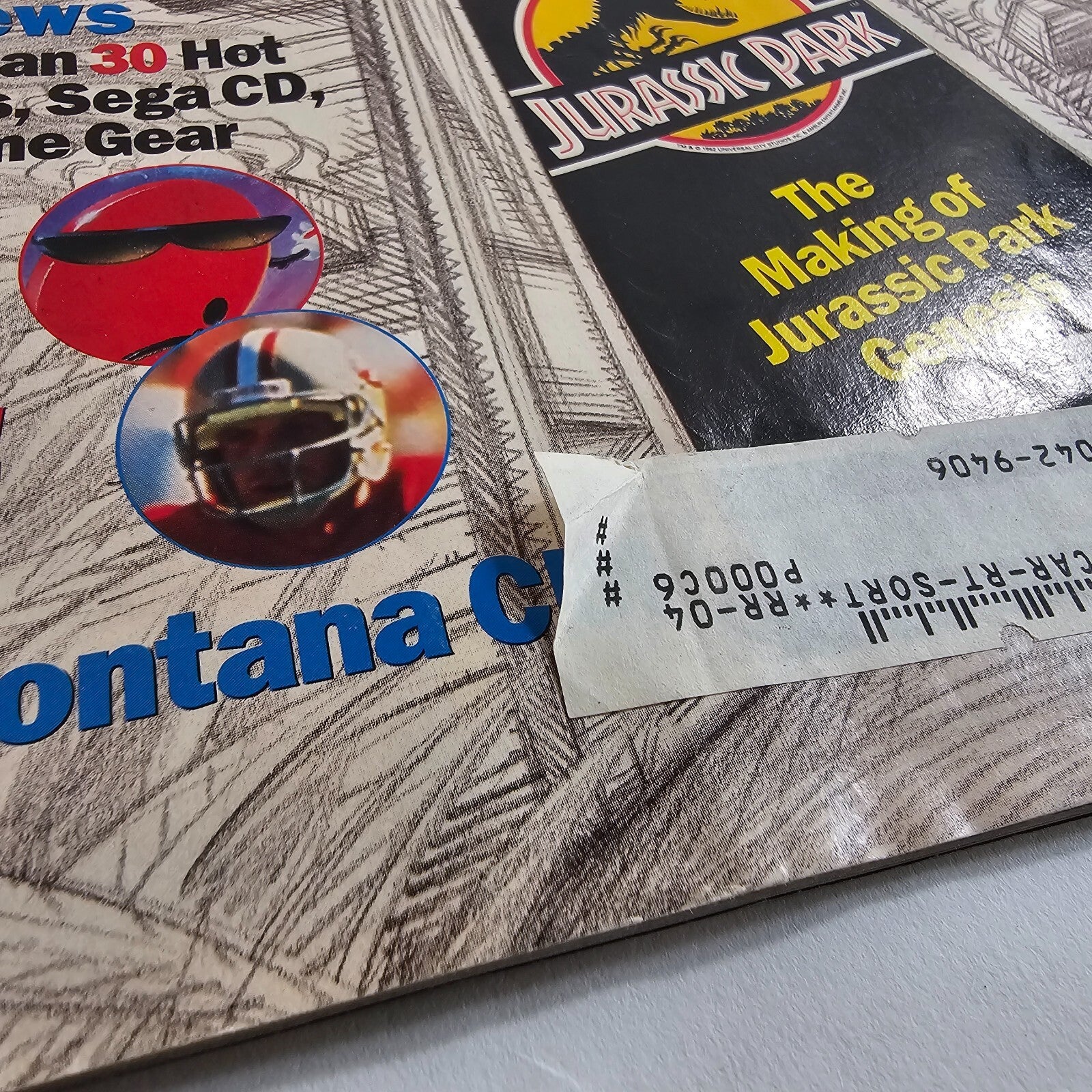 Sega Visions Magazine June / July 1993 Jurassic Park Cover