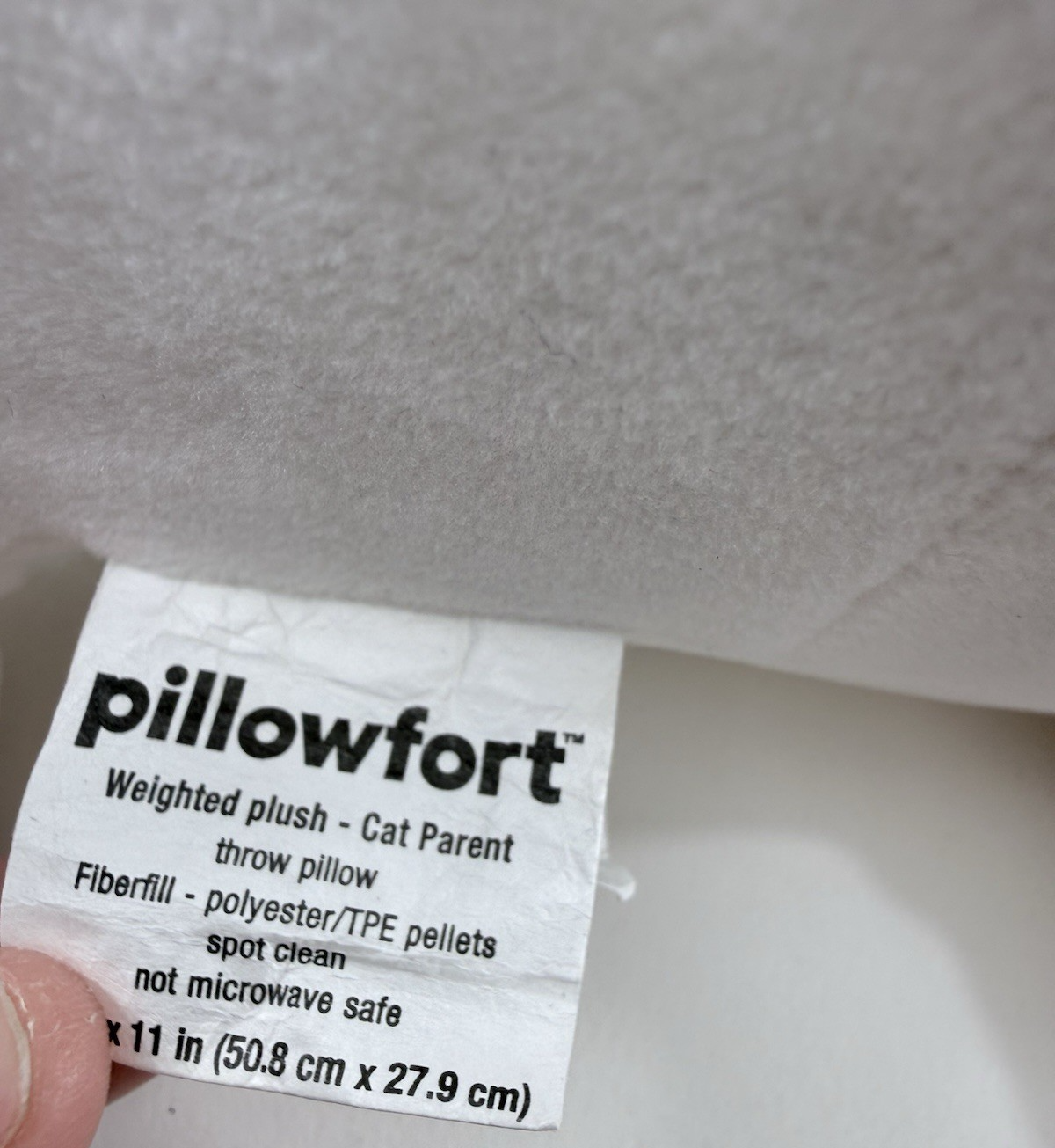 Pillowfort 20x11 Cat Parent 3 Lb. Weighted Plush Throw Pillow