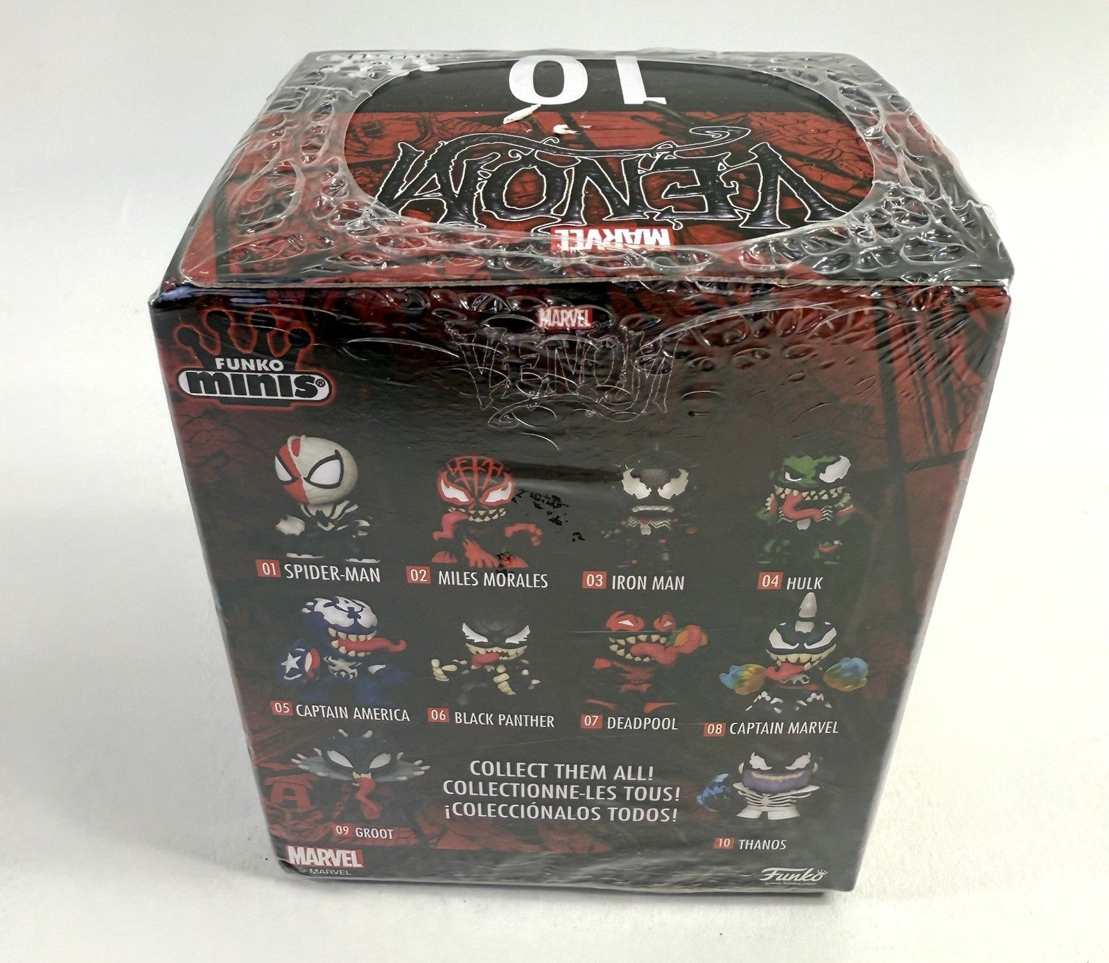 Funko Minis Marvel Venom #10 Venomized Thanos #07 Deadpool Bobblehead Figures