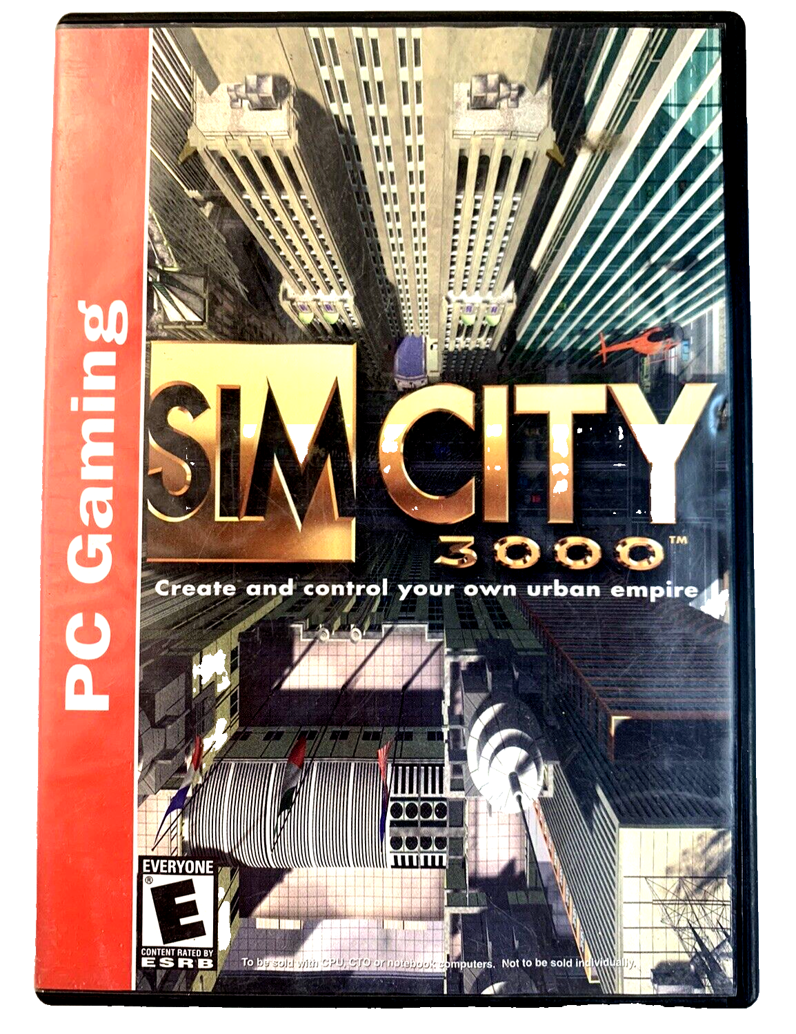 SimCity 3000 (PC, 1998) Game Case User Manual - Tested and Working
