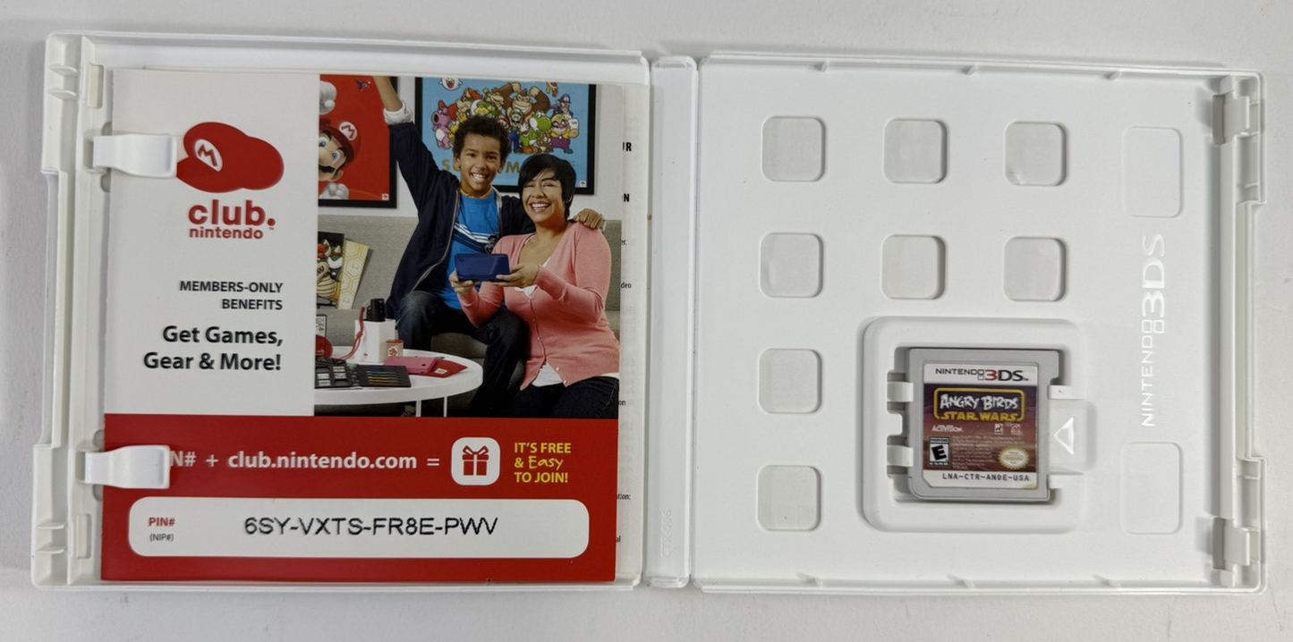 Angry Birds: Star Wars (Nintendo 3DS, 2013) Game Case Manual Insert - Tested