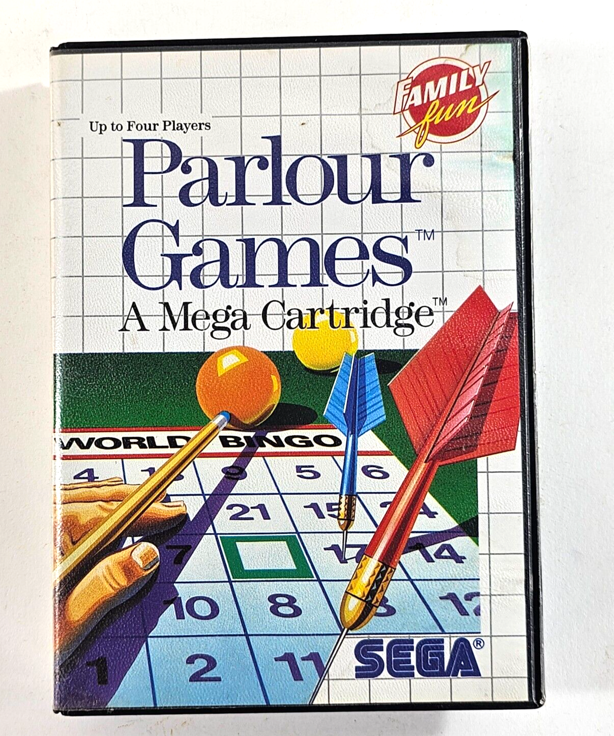 Parlour Games (Sega Master System, 1988) Game Case Manual - Tested and Working