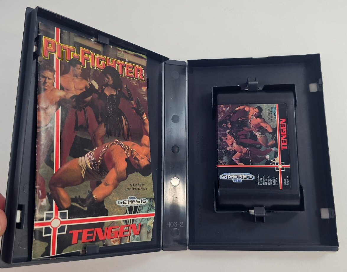 Pit-Fighter (Sega Genesis, 1991) Game Case Manual - Tested and Working