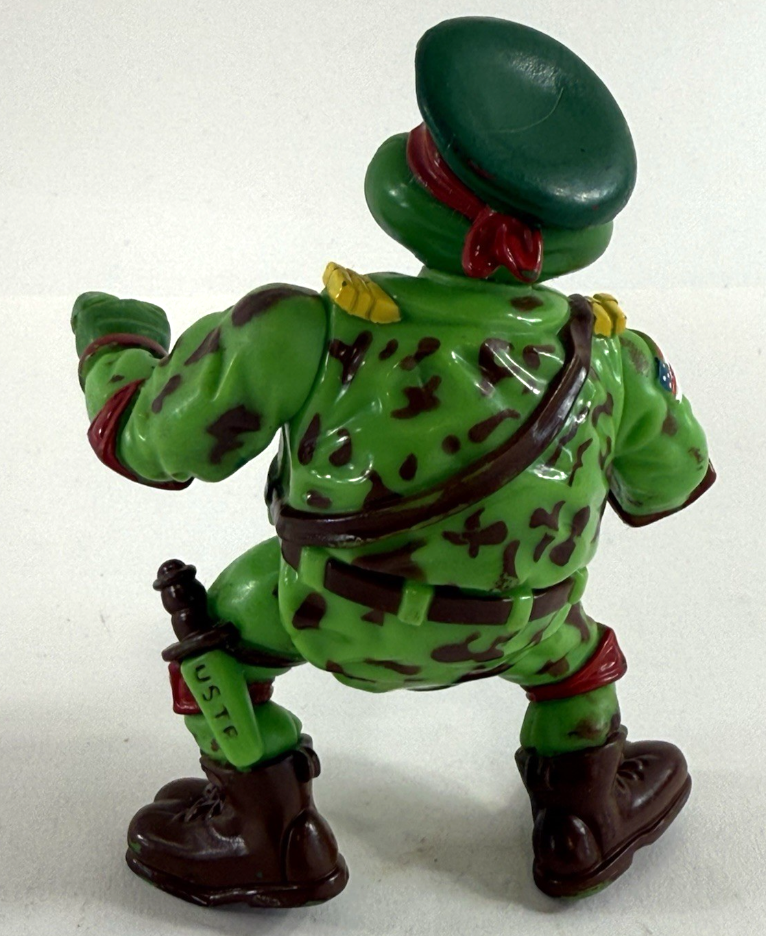 Playmates 1991  Raph The Teen Green Beret 6" Loose Action Figure - TMNT