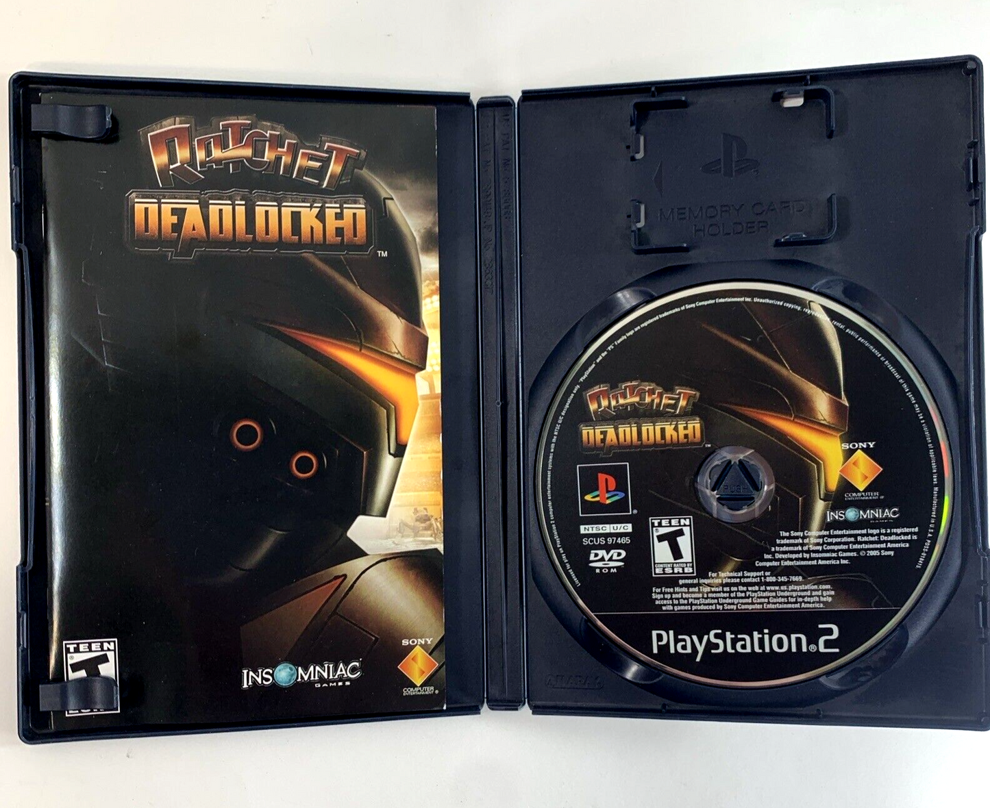 Ratchet: Deadlocked (Sony PlayStation 2, 2005) Game Case Manual - Tested