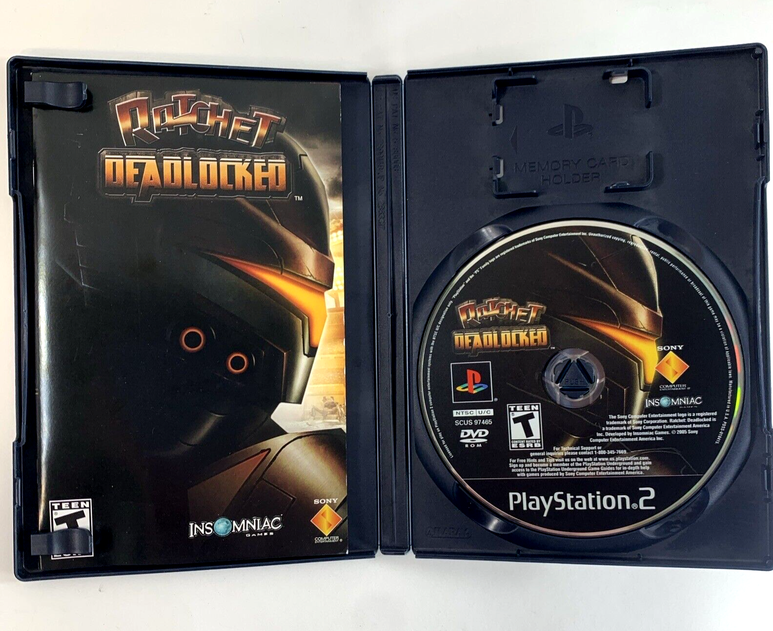 Ratchet: Deadlocked (Sony PlayStation 2, 2005) Game Case Manual - Tested