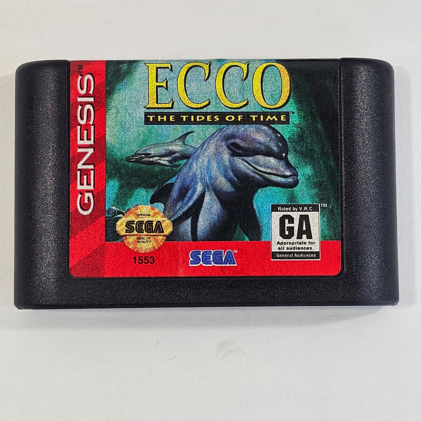 Ecco: The Tides of Time (Sega Genesis, 1994) Game Case Manual - Tested