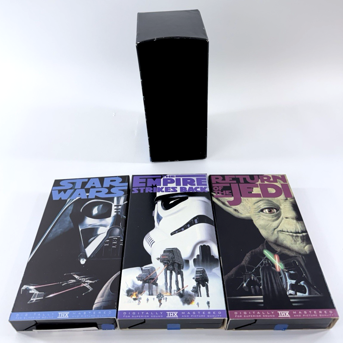 Star Wars Trilogy (VHS, 1995) Fox Video Theatrical 3-Tape Set Box Set - Tested