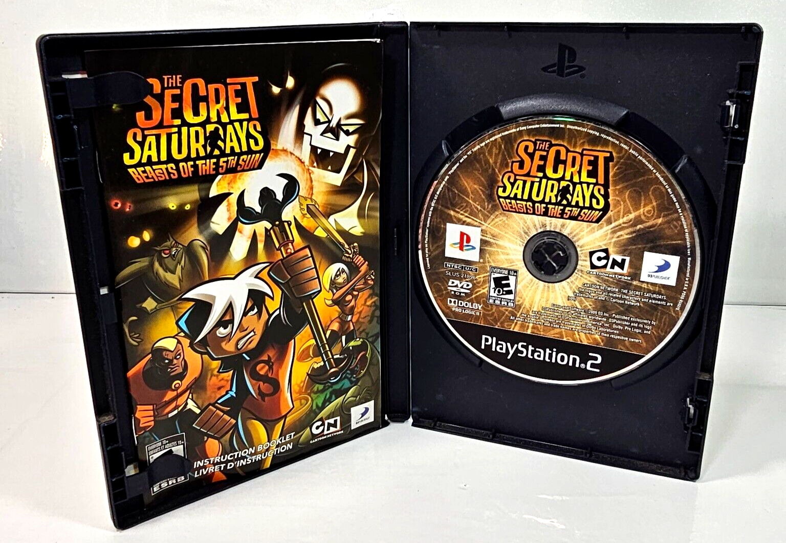 Secret Saturdays: Beasts of the 5th Sun (PlayStation 2, 2009) Game Case Manual