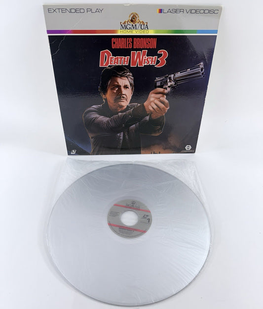 Death Wish 3 (Laserdisc, 1996) Extended Play Charles Bronson Film - Tested