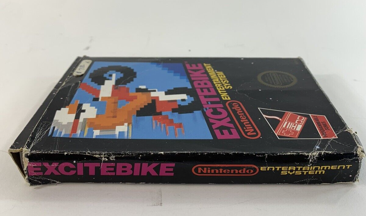 Excitebike (Nintendo Entertainment System, 1985) Game Box Poster Foam - Tested