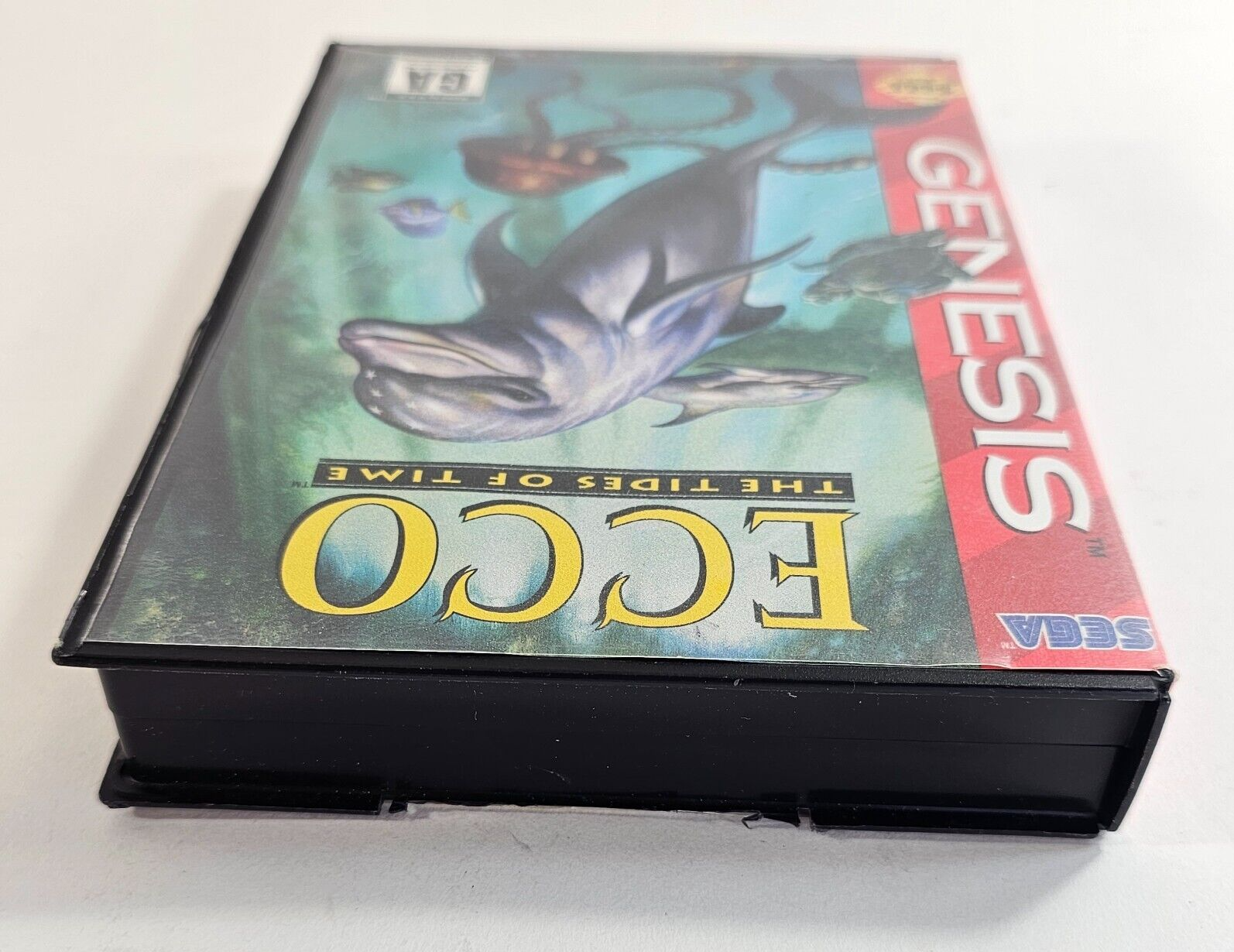 Ecco: The Tides of Time (Sega Genesis, 1994) Game Case Manual - Tested