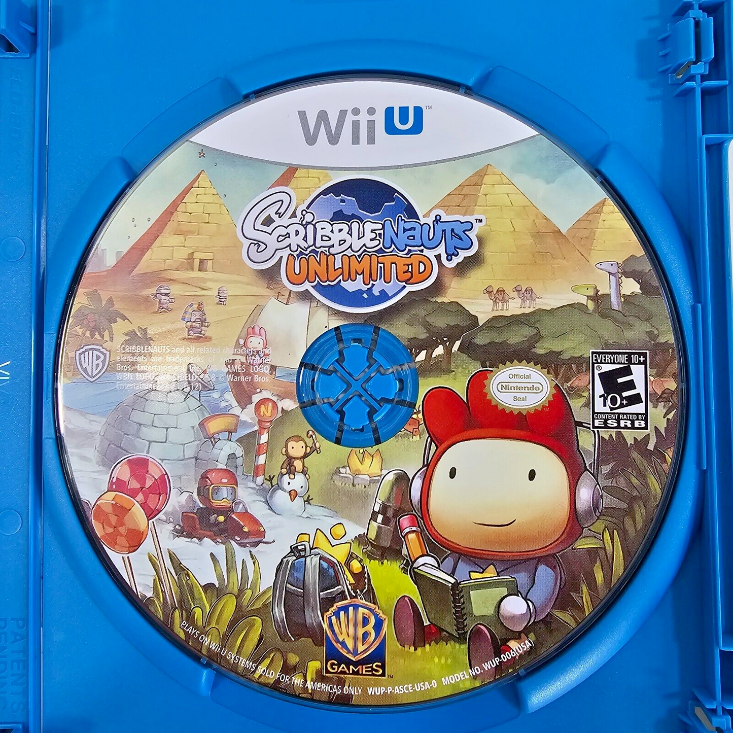 Scribblenauts Unlimited (Nintendo Wii U, 2012) Game Case Manual - Tested