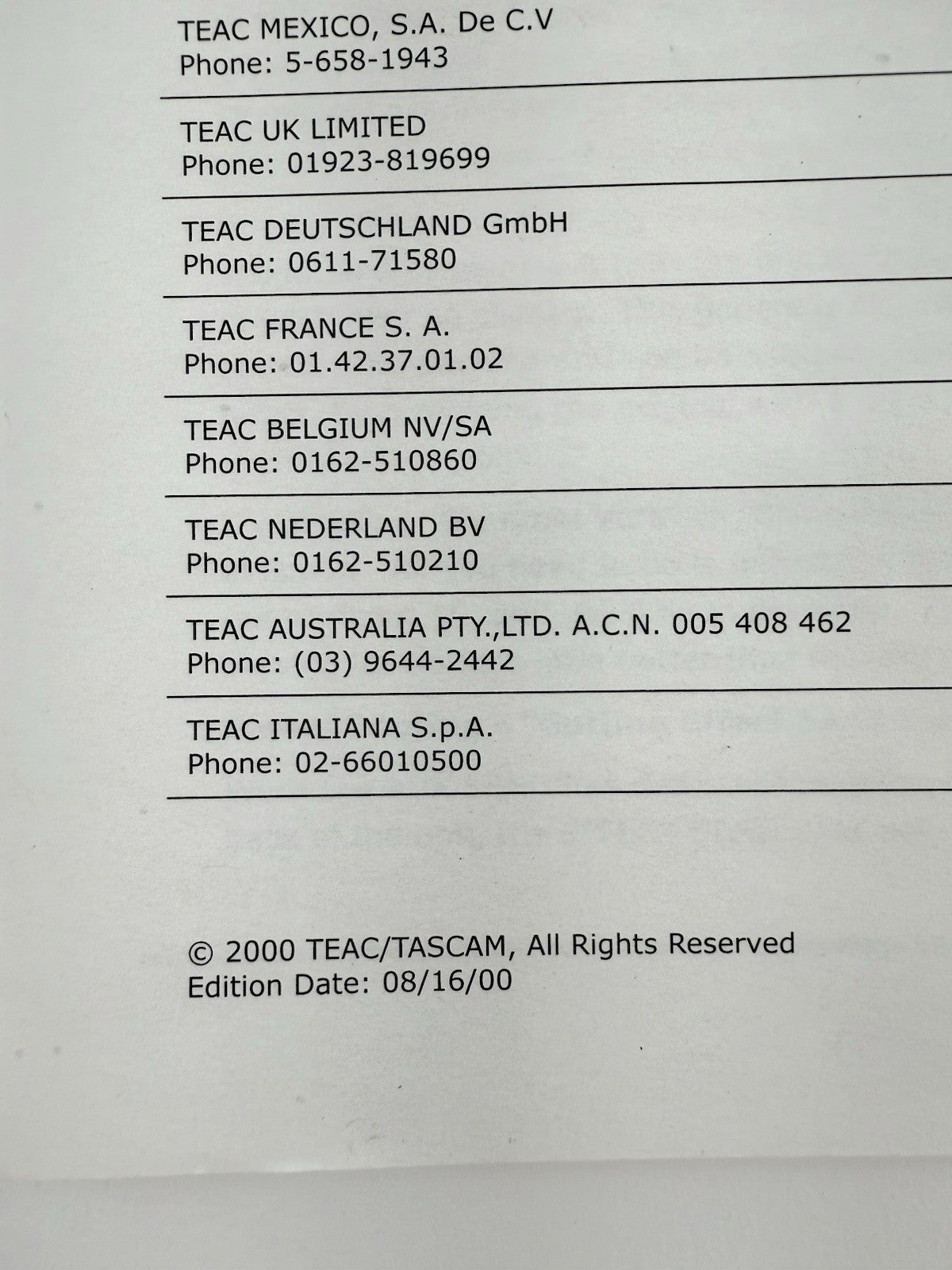 Tascam Digital Portastudio 788 Owner's Operational Tutorial (Paperback, 2000)