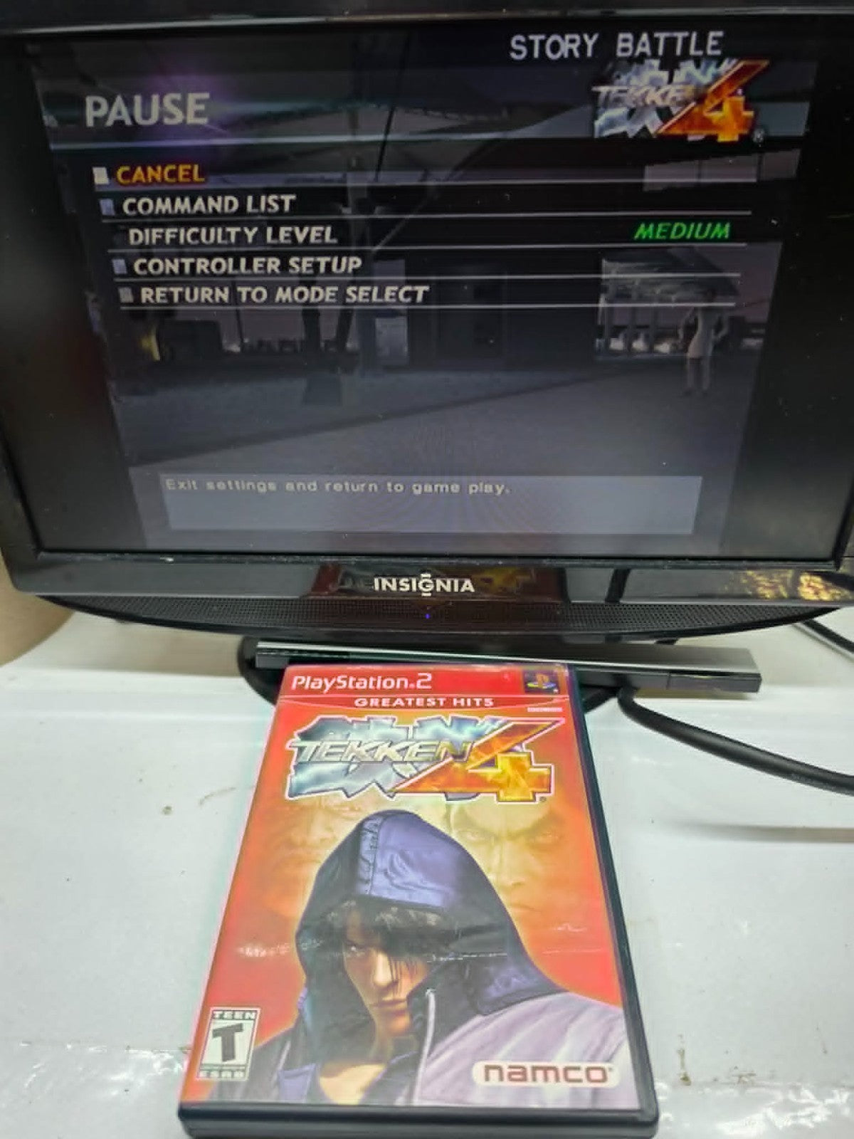 Tekken 4 (Sony PlayStation 2, 2002) Game Case Manual Registration Card - Tested