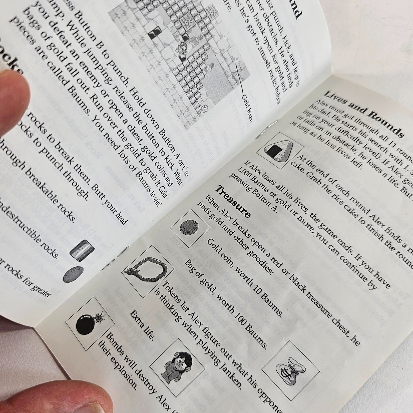 Alex Kidd in the Enchanted Castle (Sega Genesis, 1989) Game Case Manual - Tested