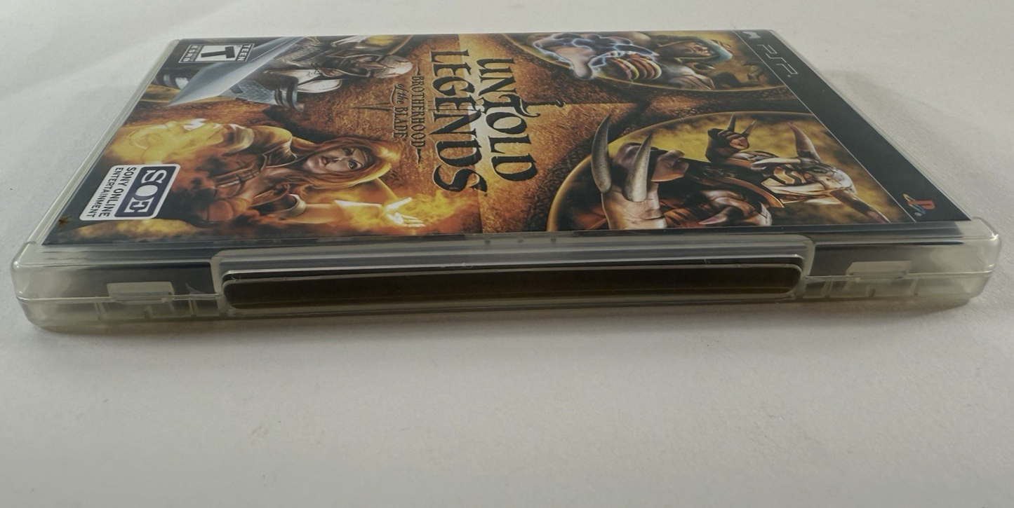 Untold Legends: The Warrior's Code (Sony PSP, 2006) Game Case Manual - Tested