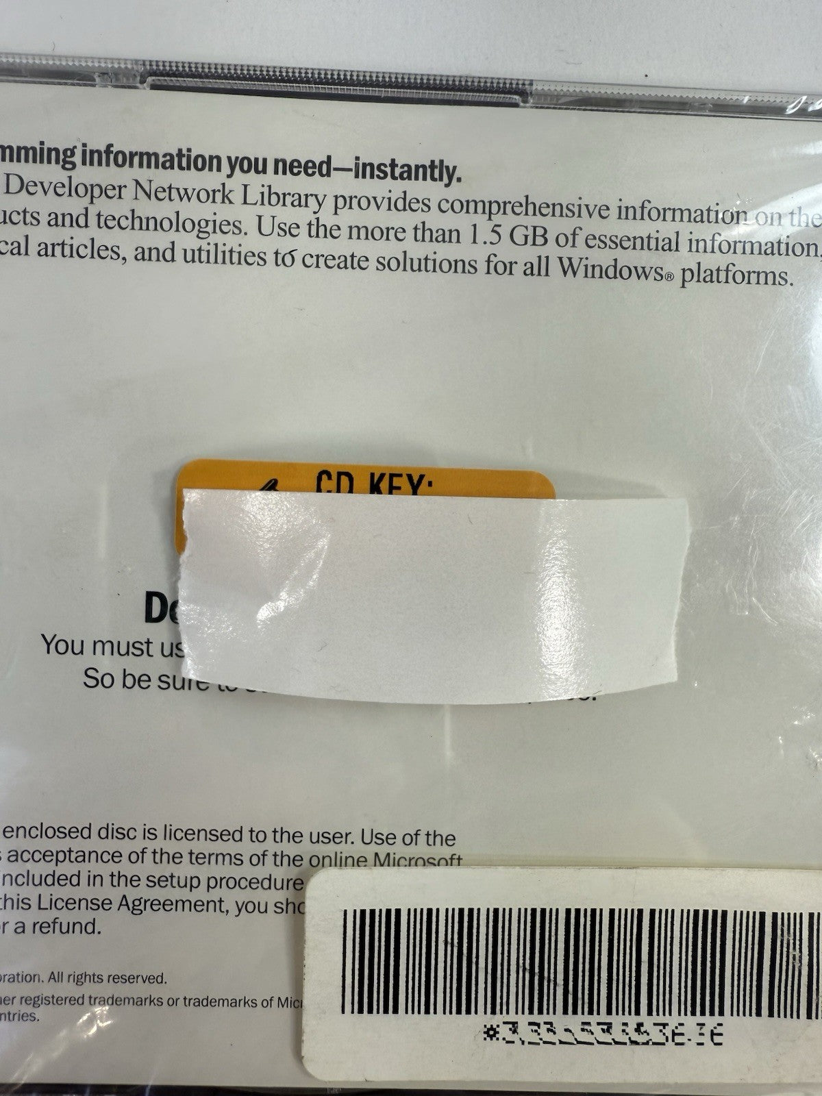 Microsoft Developer Network Library January 1997 - New, Sealed with Key