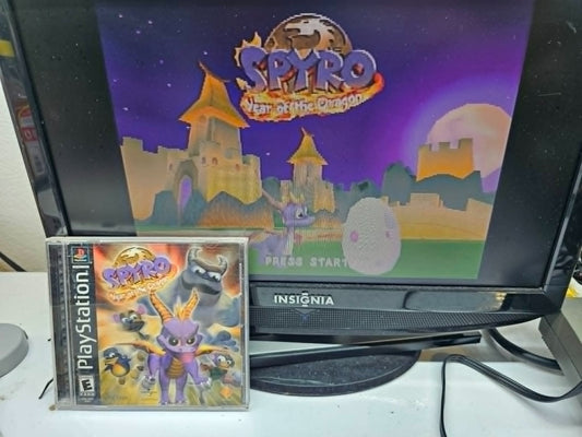Spyro: Year of the Dragon (PlayStation, 2000) Game Case Manual Limited 3D Insert