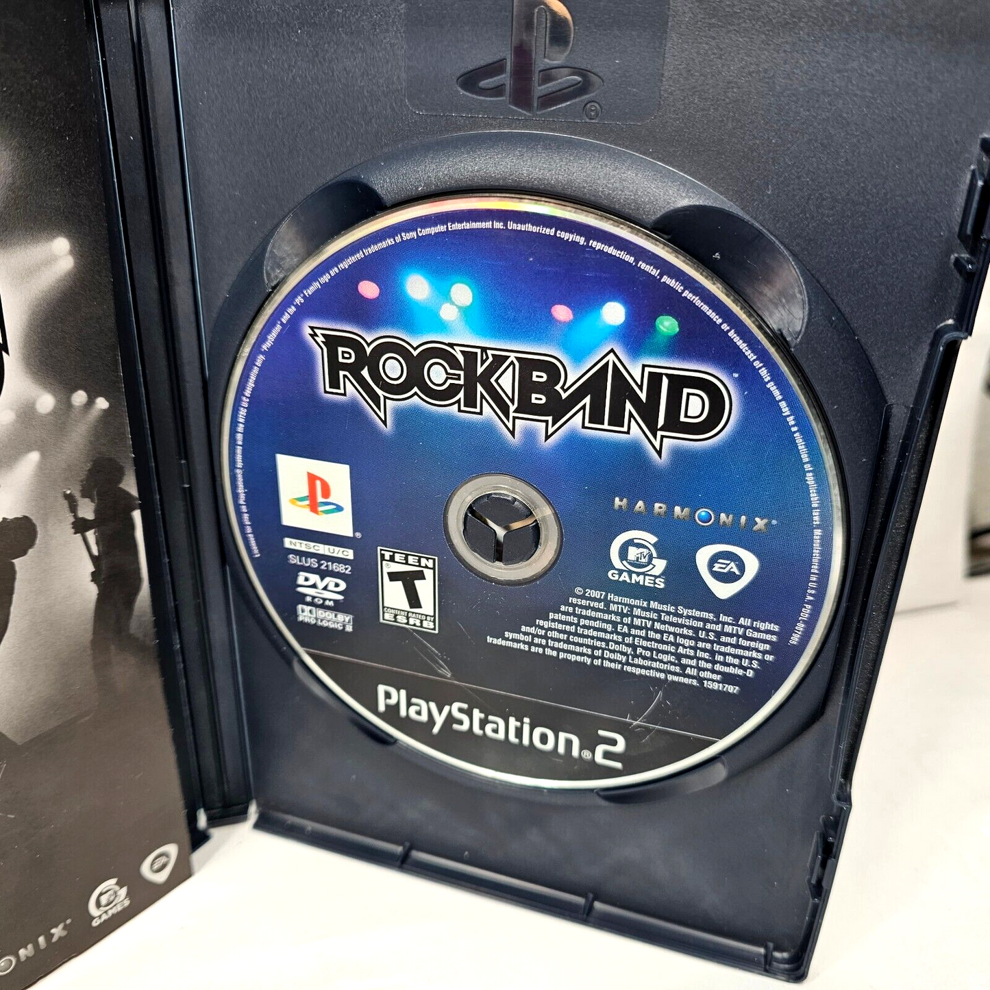 Rock Band (Sony PlayStation 2, 2007) Case Game Manual - Complete and Tested