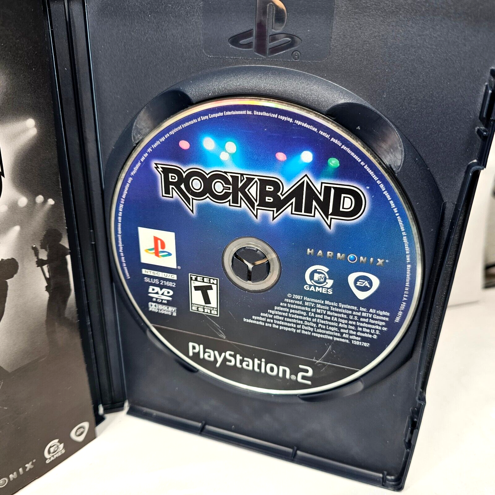 Rock Band (Sony PlayStation 2, 2007) Case Game Manual - Complete and Tested