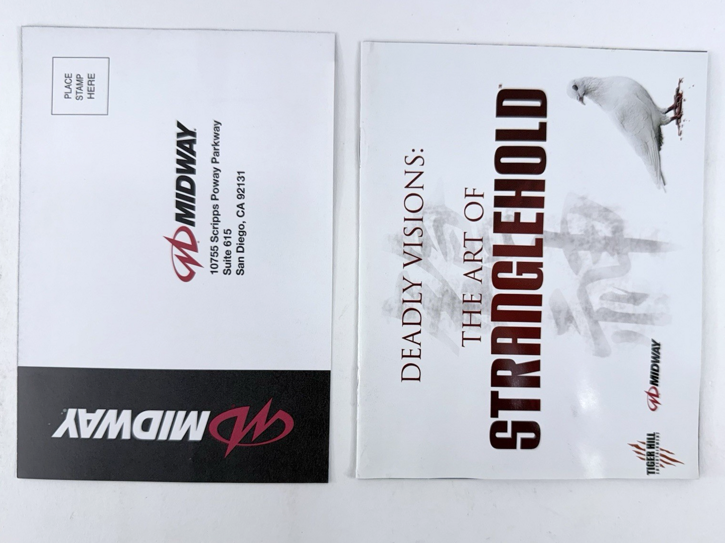Stranglehold (Microsoft Xbox 360, 2007) Game Case Manual Art Book Registration