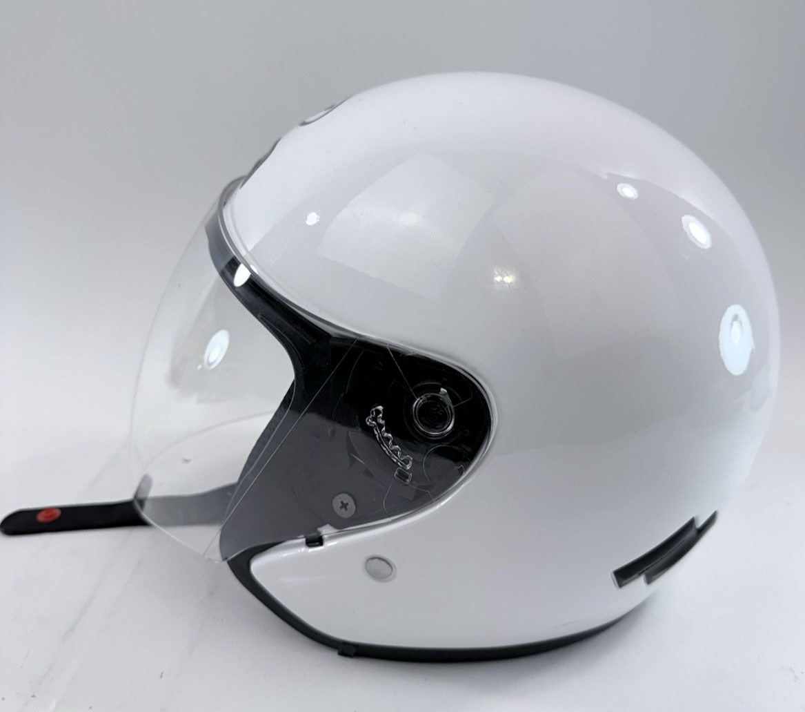 BiLT Women’s White Roadster Size M Open-Face Top Air Vent Motorcycle Helmet