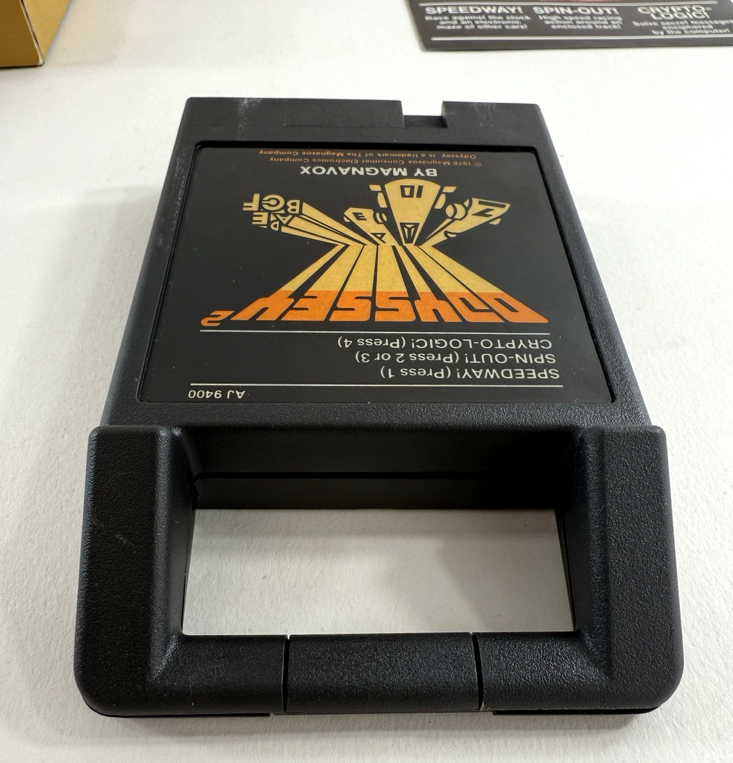 Speedway! Spin-out! Crypto-logic! (Magnavox Odyssey 2, 1978) Game Box Manual
