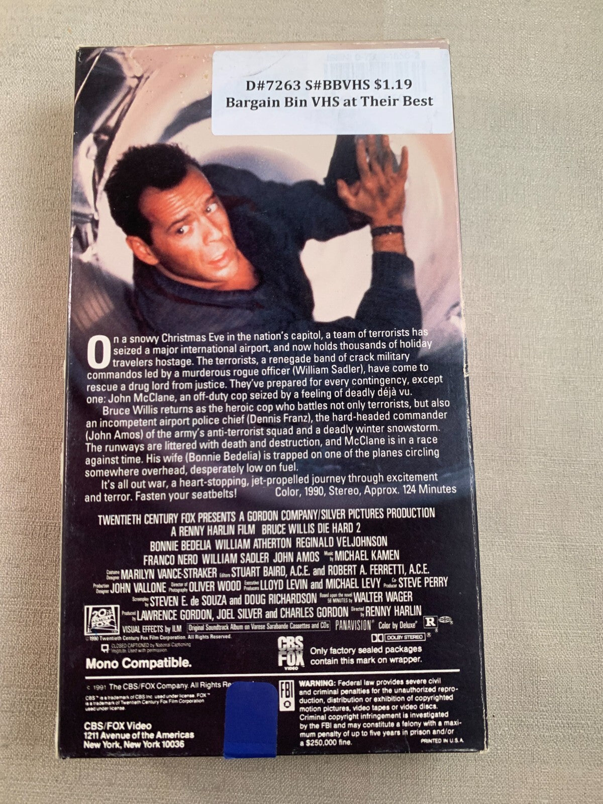 Die Hard 2: Die Harder/Die Hard w/a Vengeance (VHS bundle)