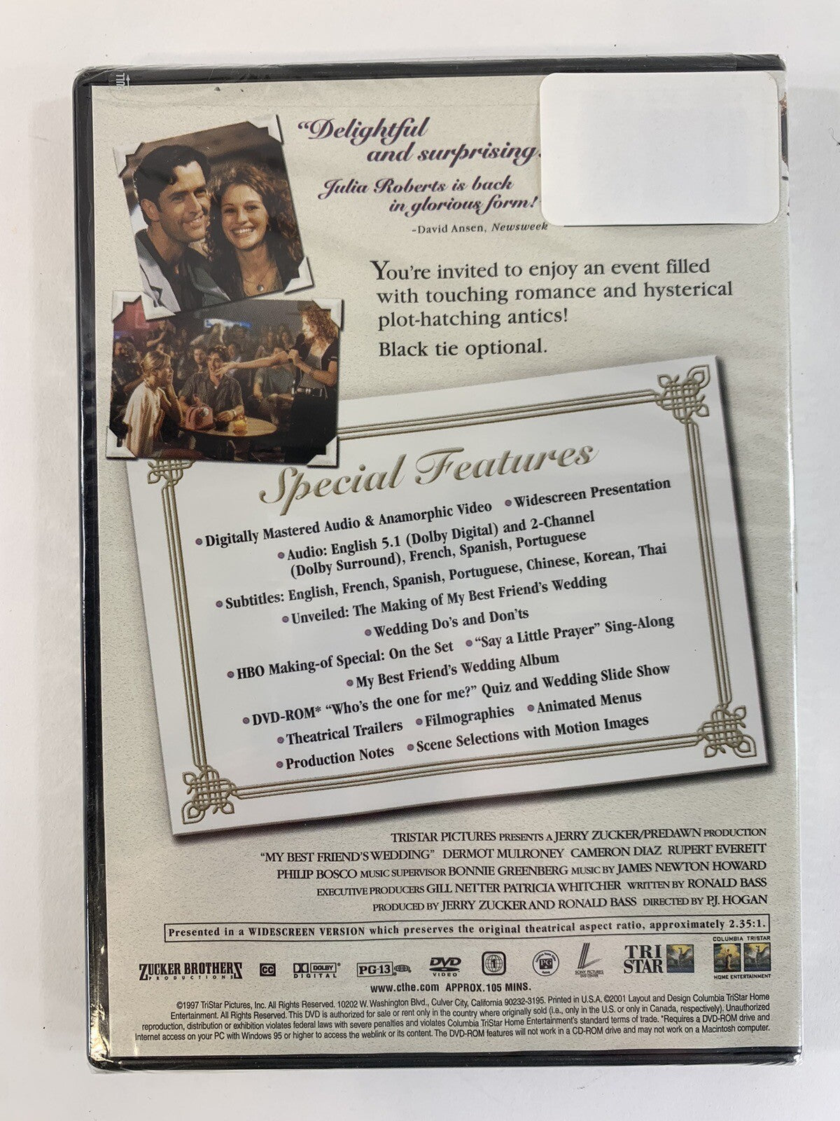 My Best Friend's Wedding (DVD, 1997) New