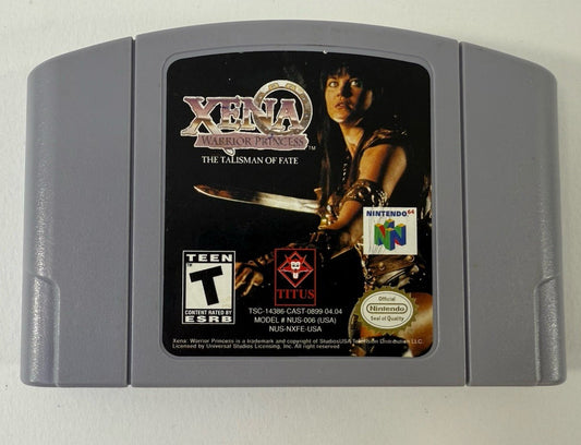 Xena: Warrior Princess: The Talisman of Fate (Nintendo 64, 1999) Game Cartridge