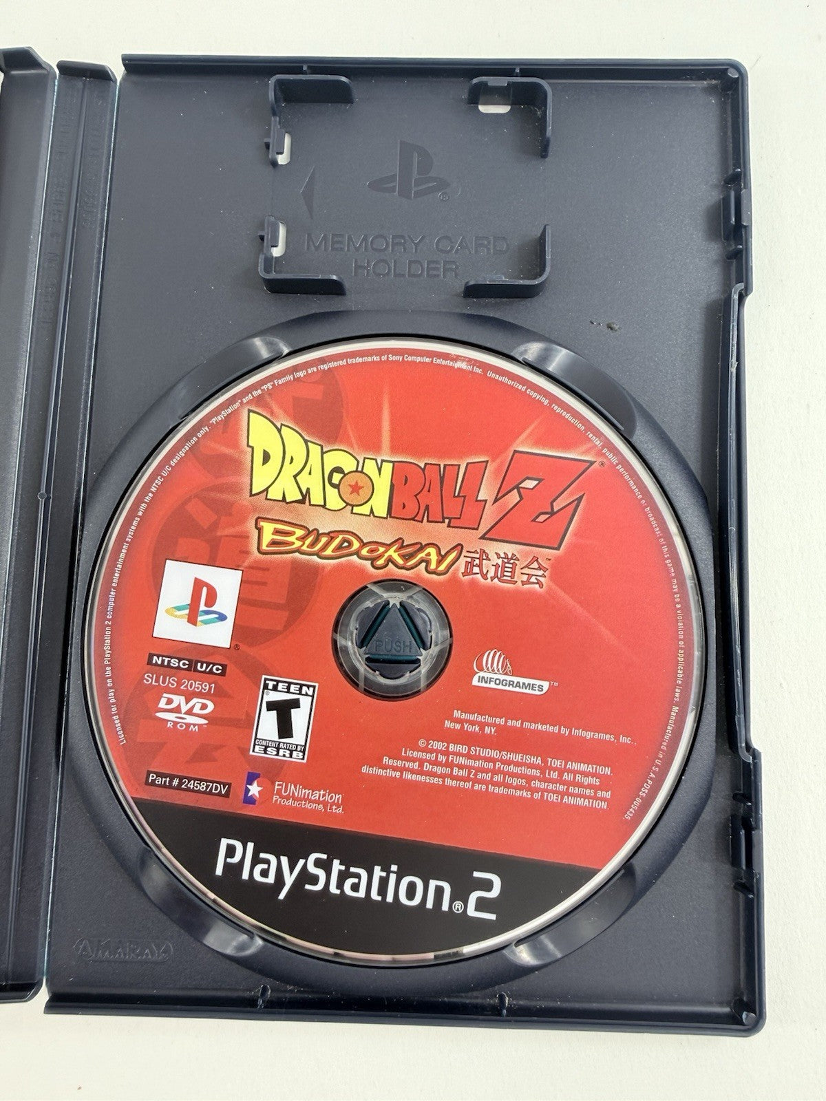 Dragon Ball Z: Budokai (Sony PlayStation 2, 2002) Game, Case, Manual - Tested