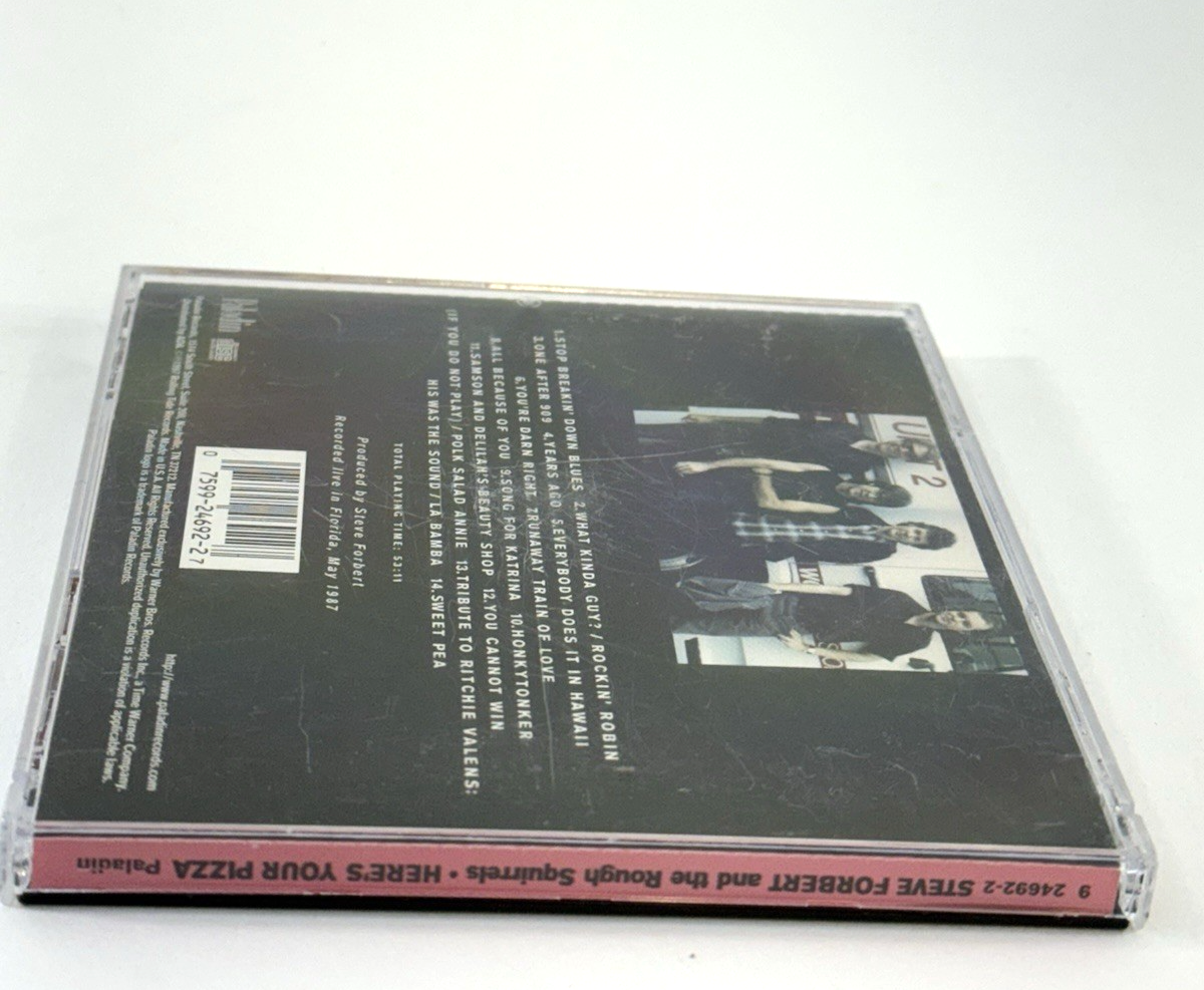 Here’s Your Pizza: Steve Forbert And The Rough Squirrels (CD Promo, 1997)